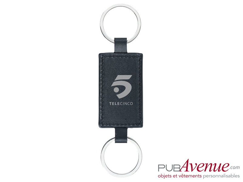 Porte-clés publicitaire double anneaux Porte-clés publicitaire double anneaux